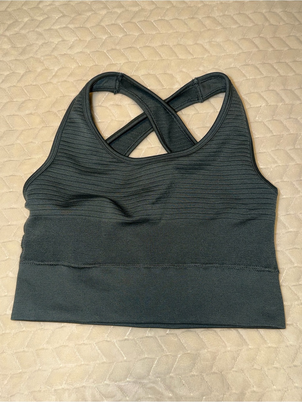 Alphalete Vault Sports Bra Blue Grey Size Small